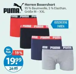 V Markt Herren Boxershorts PUMA Angebot