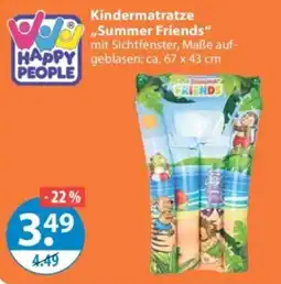 V Markt Happy People Kindermatratze "Summer Friends" Angebot