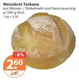 V Markt Weissbrot Toskana Angebot