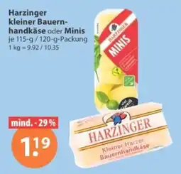 V Markt Harzinger kleiner Bauernhandkäse Angebot