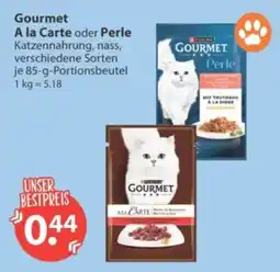 V Markt Gourmet A la Carte oder Perle Katzenfutter Angebot
