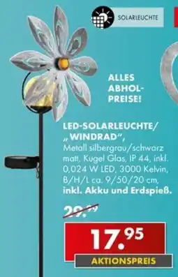 Möbel Steffens LED-SOLARLEUCHTE/"WINDRAD" Angebot