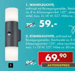 Möbel Steffens WANDLEUCHTE, anthrazit Angebot