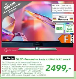 EP Metz OLED-Fernseher Lunis 42 FA85 OLED twin R Angebot