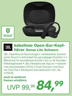 EP JBL kabellose Open-Ear-Kopfhörer Sense Lite Schwarz Angebot