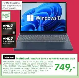 EP Lenovo Notebook IdeaPad Slim 3 15ARP10 Cosmic Blue Angebot