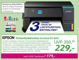 EP EPSON Tintentankdrucker EcoTank ET-2951 Angebot