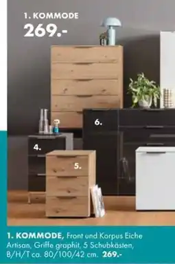 Möbel Steffens 1. KOMMODE, Front und Korpus Eiche Artisan Angebot