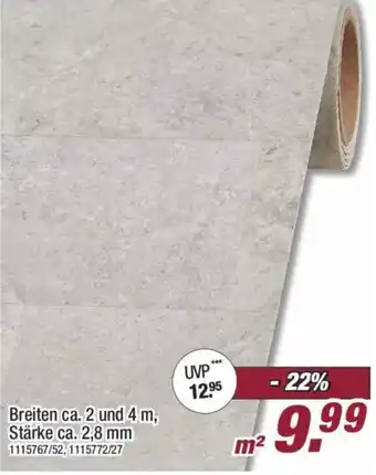 Poco Breiten ca. 2 und 4 m, Stärke ca. 2,8 mm Angebot