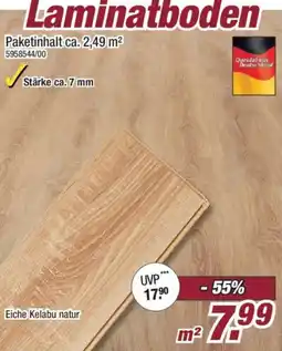 Poco Laminatboden Eiche Kelabu natur Angebot