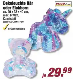 Poco POCO line Dekoleuchte Bär oder Eichhorn Angebot
