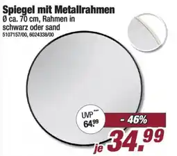 Poco Spiegel mit Metallrahmen Angebot