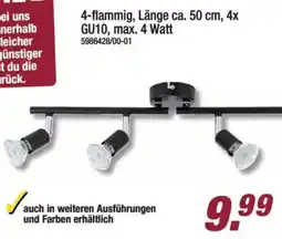 Poco 4-flammig, Länge ca. 50 cm, 4x GU10, max. 4 Watt Angebot