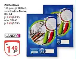 Globus Zeichenblock Angebot