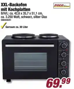 Poco POCO line XXL-Backofen mit Kochplatten Angebot