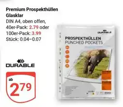 Globus Premium Prospekthüllen Glasklar Angebot