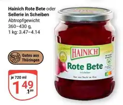 Globus Hainich Rote Bete oder Sellerie in Scheiben Angebot