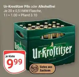 Globus Ur-Krostitzer Pils oder Alkoholfrei Angebot