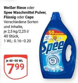 Globus Spee Waschmittel Pulver, Flüssig oder Caps Angebot