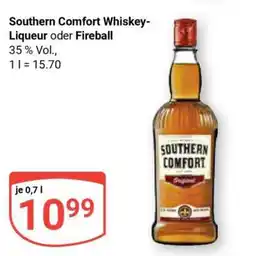 Globus Southern Comfort Whiskey-Liqueur oder Fireball Angebot