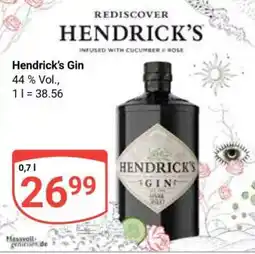 Globus Hendrick's Gin Angebot