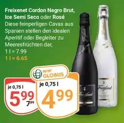 Globus Freixenet Cordon Negro Brut, Ice Semi Seco oder Rosé Angebot