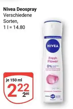 Globus Nivea Deospray Angebot