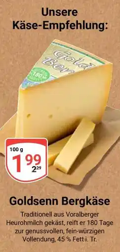 Globus Goldsenn Bergkäse Angebot