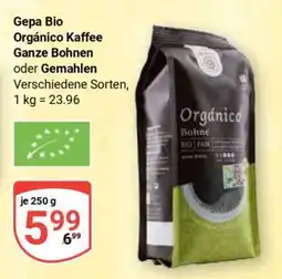 Globus Gepa Bio Orgánico Kaffee Ganze Bohnen oder Gemahlen Angebot
