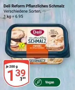 Globus Deli Reform Pflanzliches Schmalz Angebot