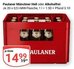 Globus Paulaner Münchner Hell oder Alkoholfrei Angebot
