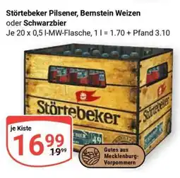 Globus Störtebeker Pilsener, Bernstein Weizen oder Schwarzbier Angebot