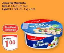 Globus Jeden Tag Mozzarella Angebot
