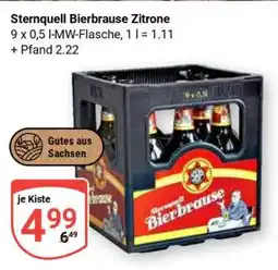Globus Sternquell Bierbrause Zitrone Angebot