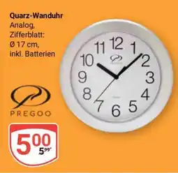 Globus Quarz- Wanduhr Angebot