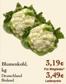 LPG Biomarkt Blumenkohl, Deutschland Bioland Angebot