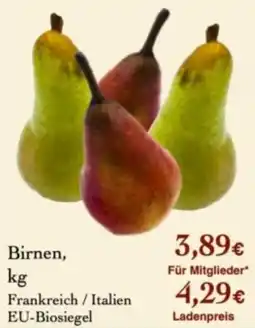 LPG Biomarkt Birnen Angebot