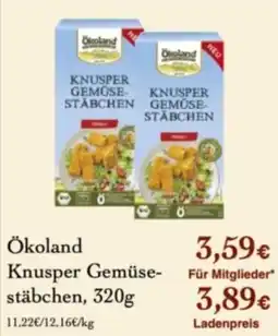 LPG Biomarkt Ökoland Knusper Gemüse-stäbchen Angebot
