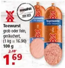Multi Markt Teewurst Angebot