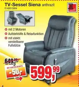 Möbelfundgrube TV-Sessel Siena anthrazit Angebot