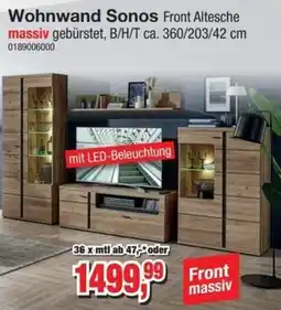Möbelfundgrube Wohnwand Sonos Front Altesche Angebot