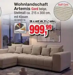 Möbelfundgrube Wohnlandschaft Artemis Angebot