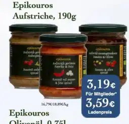 LPG Biomarkt Epikouros Aufstriche Angebot