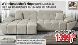 Möbelfundgrube Wohnlandschaft Hugo creme Angebot