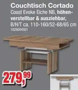 Möbelfundgrube Couchtisch Cortado Coast Evoke Eiche NB Angebot
