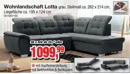 Möbelfundgrube Wohnlandschaft Lotta grau Angebot