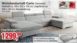 Möbelfundgrube Wohnlandschaft Carlo Cremeweiß Angebot