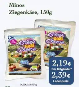 LPG Biomarkt Minos Ziegenkäse Angebot
