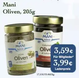 LPG Biomarkt Mani Oliven Angebot