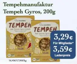 LPG Biomarkt Tempehmanufaktur Tempeh Gyros Angebot